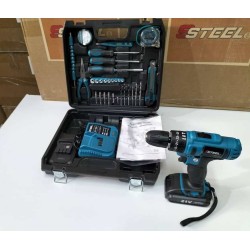 La visseuse perceuse sans fil SSTEEL est l’outil polyvalent idéal pour tous vos travaux de perçage et de vissage. Alimen