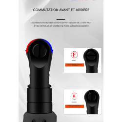 Clé à cliquet sans fil, 2 batteries lithium 12V 2Ah  + accessoires