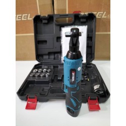 Clé à cliquet sans fil, 2 batteries lithium 12V 2Ah  + accessoires