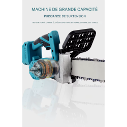 منشار كهربائي لاسلكي احترافي مقاس 12 بوصة، بطاريتان ليثيوم 21 فولت 4 أمبير