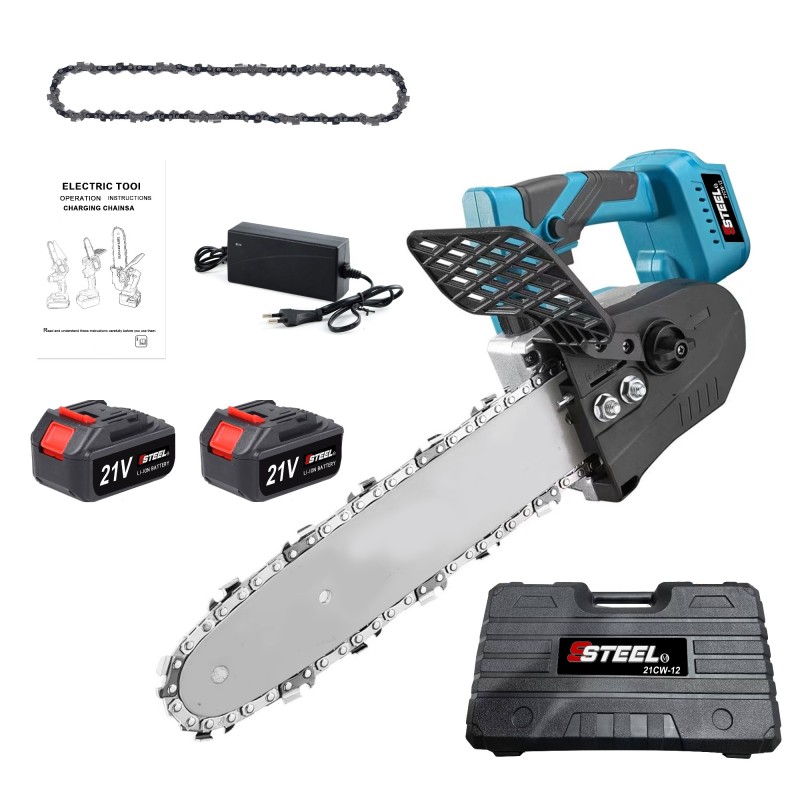 منشار كهربائي لاسلكي احترافي مقاس 12 بوصة، بطاريتان ليثيوم 21 فولت 4 أمبير