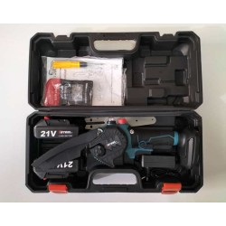 صندوق أدوات مع مثقاب كهربائي محمول مع بطاريتين متعددتي الوظائف بقوة 21 فولت، مجموعة أدوات مكونة من 125 قطعة للإصلاح والصيانة