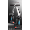 Tronçonneuse a Chaîne électroportatif professionnelle 6" , 2 batteries lithium 21 V 2Ah