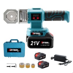 21V 4Ah آلة لحام كهربائية بالحرارة مزودة بشاشة رقمية تعمل بالليثيوم لأنابيب البلاستيكية