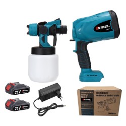 مسدس رش طلاء، بطاريتان 21 فولت 1.5 أمبير