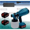 Pistolet Pulvérisateur de Peinture, 2 Batterie 21V 1.5Ah