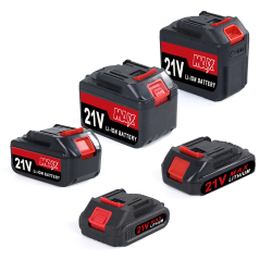 Batteries lithium-ion rechargeables de qualité supérieure 21V/ 1.5-2-3-4-...Ah