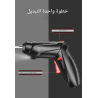 مفك براغي كهربائي متعدد الوظائف قابل لإعادة الشحن + ملحقات